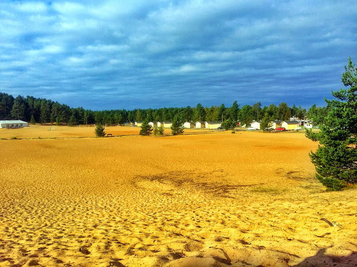 Las dunas de arena de Kalajoki, Finlandia.