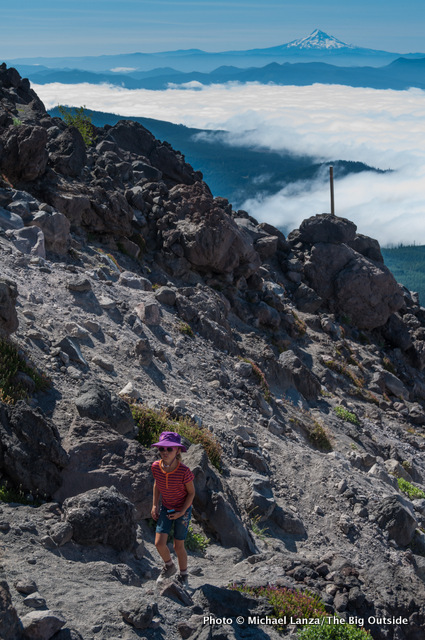 Senderismo Monitor Ridge en Mount St. Helens.