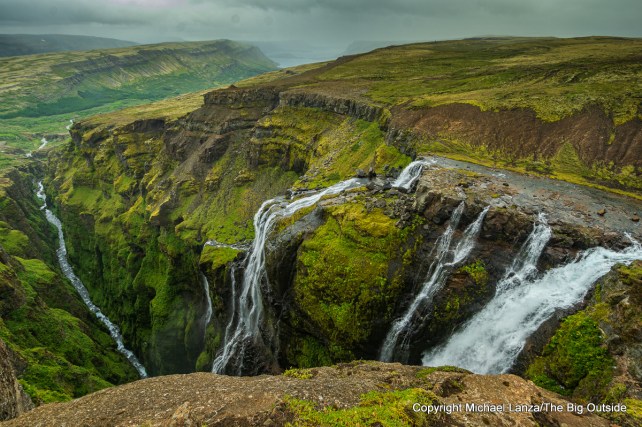La segunda cascada más alta de Islandia, Glymur, en la cabecera del fiordo Hvalfjörður.
