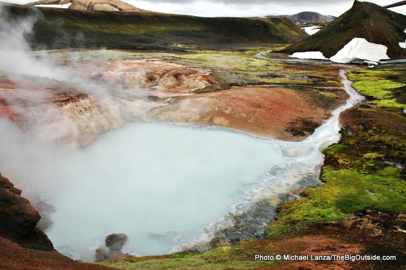 Storihver, a lo largo del sendero Laugavegur en la Reserva Natural Fjallabak de Islandia.