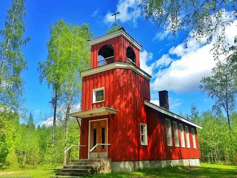 Iron Curtain Trail Finlandia-iglesia en Mutalahti 