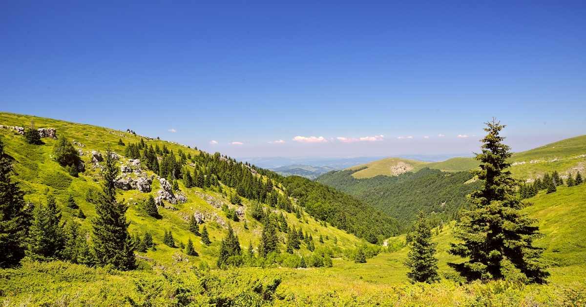 Las montañas de los Balcanes