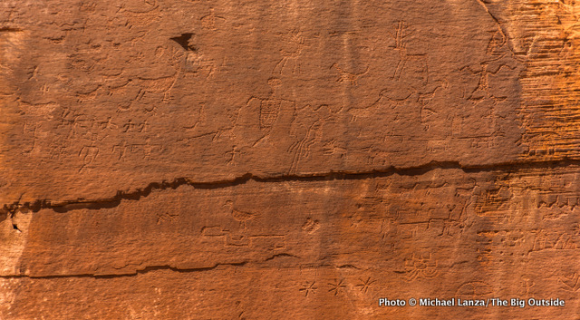 Petroglifos en el Cañón de Chelly.