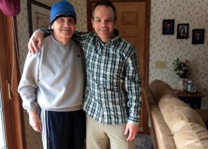 Mi papá y yo, cuatro meses antes de que muriera.