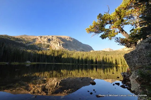 Lago Ouzel, en Wild Basin, Parque Nacional de las Montañas Rocosas.