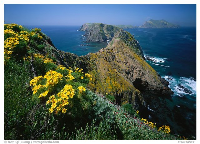 Vista desde Inspiration Point, Isla Anacapa, Parque Nacional Channel Islands.