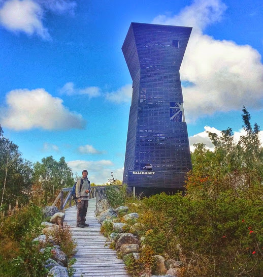 La torre mirador de Björköby es ideal para la observación de aves y para las vistas del archipiélago finlandés.