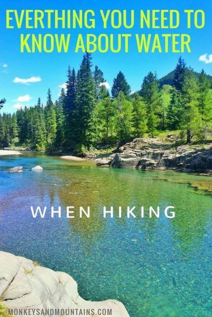 Lo que necesitas saber sobre el agua cuando vas de excursión.