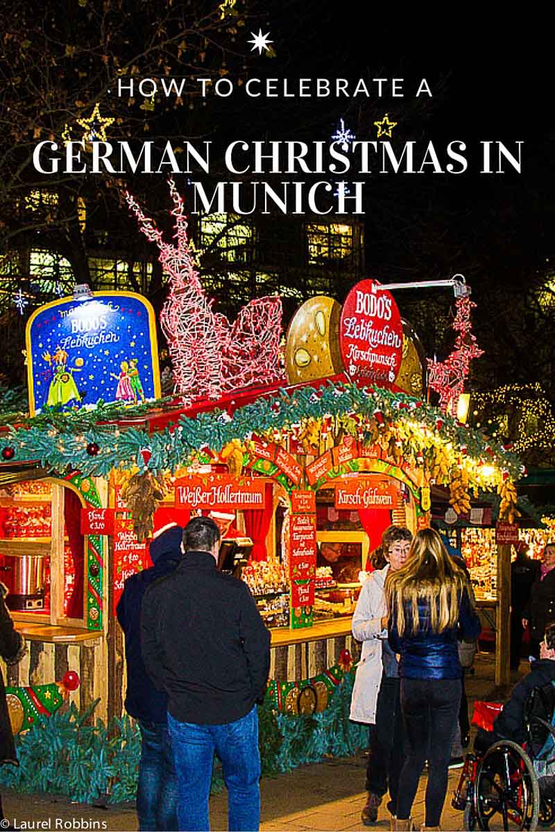 cabaña en un mercado navideño alemán en Munich
