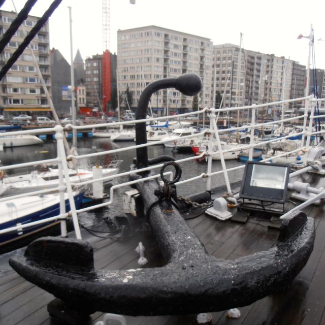 Ancla en el Three Master Mercator en Ostende Ancla en el Three Master Mercator en Ostende