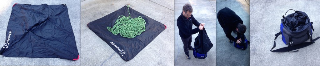 Revisión de la bolsa de cuerda Metolius Vortex: esta serie de fotos muestra el estilo de embalaje único del Metolius...