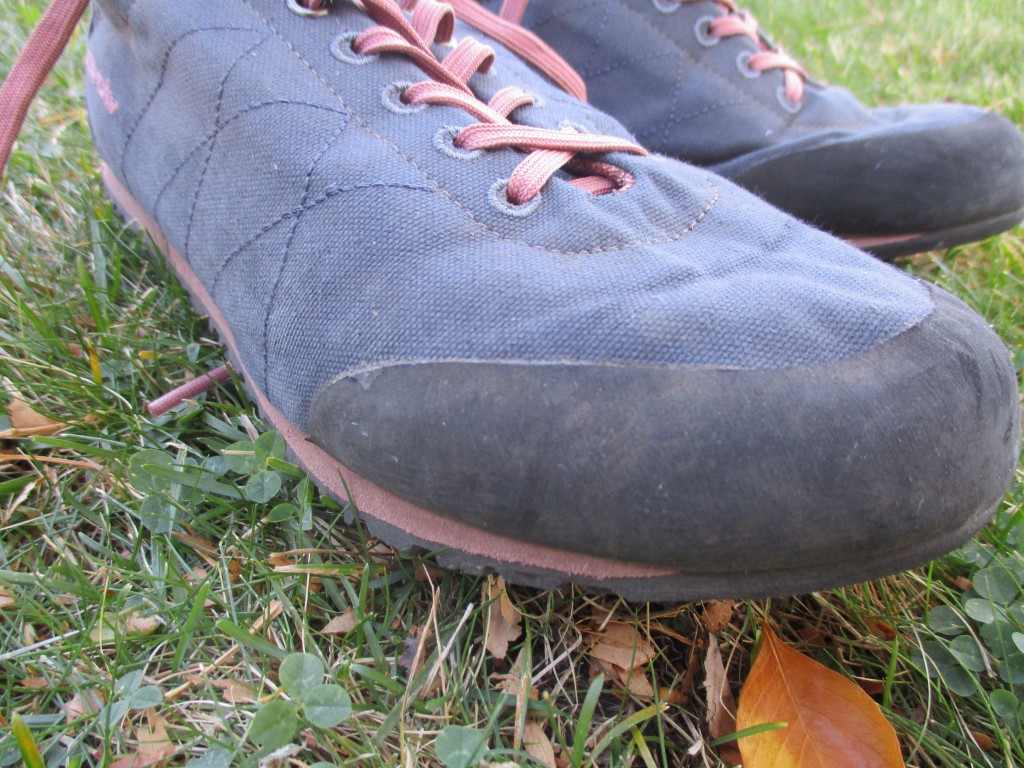 Revisión de zapatos de aproximación evolv cruzer psyche para mujer: revisión de los detalles del lienzo en cruzer psyche.