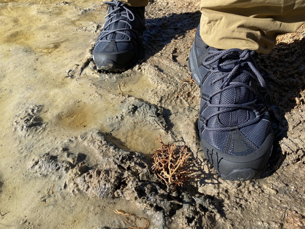Revisión de los zapatos de senderismo North Face Ultra 111 WP para hombre: en general, el Ultra 111 tiene un gran agarre, aunque las orejetas son un poco...
