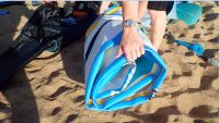 El Badfish Flyweight es lo suficientemente pequeƱo como para caber en la bolsa...