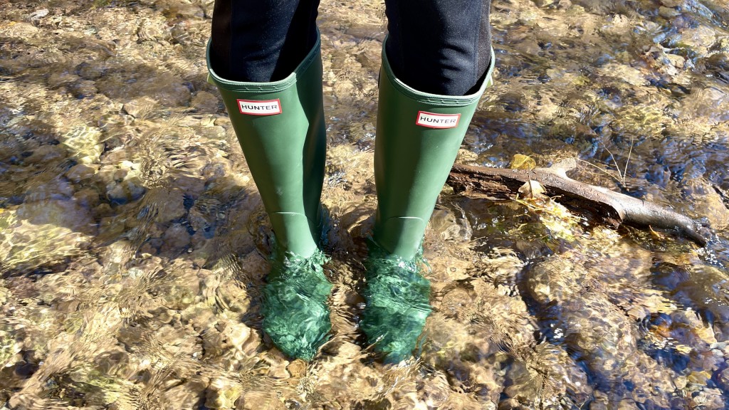 Revisión de las botas de lluvia Hunter originales ajustables en la parte trasera para mujer: el ajuste más delgado alrededor de los pies puede restar calidez, pero...