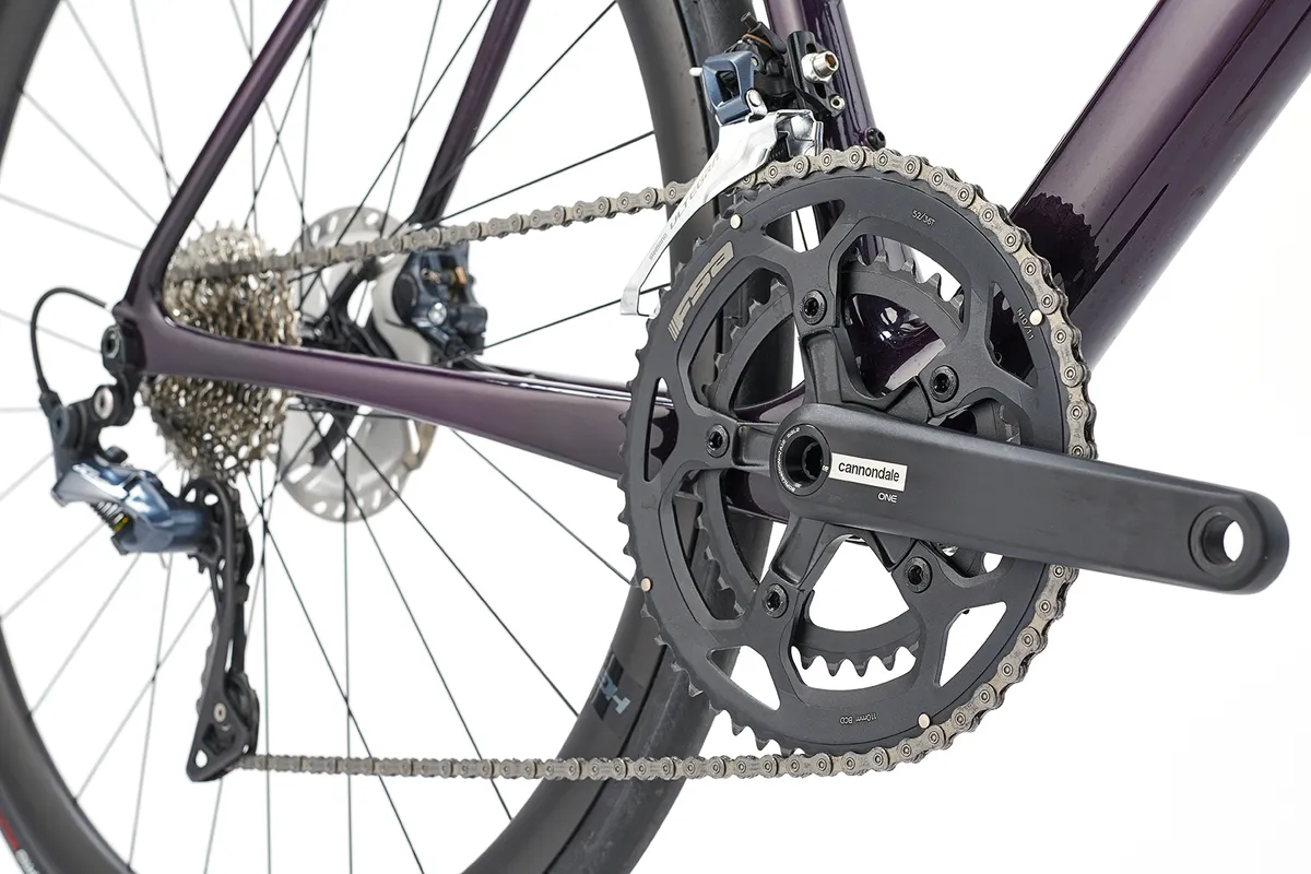 Disco de carbono Cannondale SuperSix Evo Ultegra Transmisión de la bicicleta de carretera Cannondale SuperSix Evo Carbon Disc Ultegra