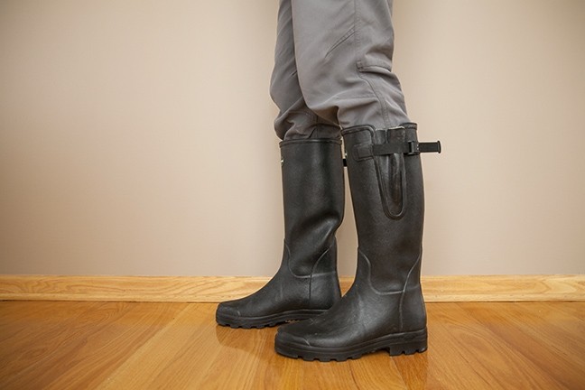 Revisión de las botas de lluvia le chameau vierzon: vista lateral del vierzon. este producto obtuvo una mala puntuación en nuestro estilo...