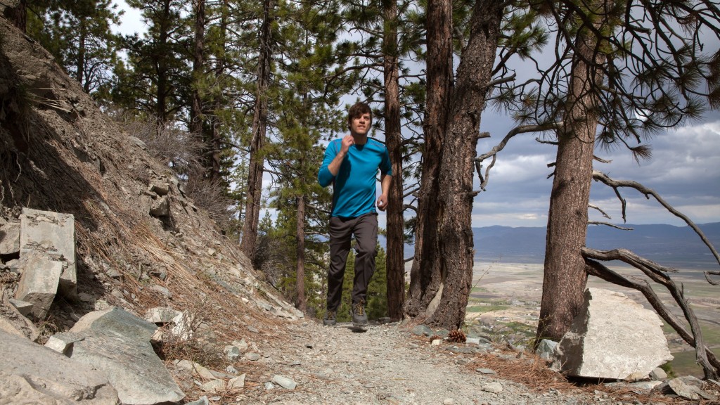 Revisión de los zapatos de senderismo hoka tor summit wp para hombre: cargando por el sendero en la cumbre de tor. corriendo unos cuantos kilómetros en...