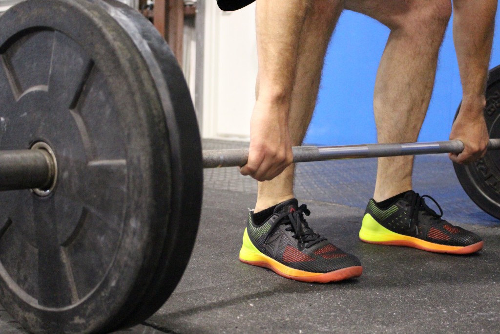 Revisión de los zapatos reebok nano 7.0 para crossfit: el nano 7 funcionó bien en movimientos de levantamiento de pesas con barra.