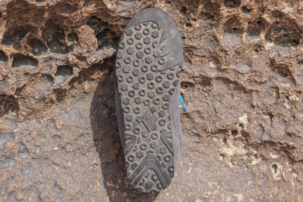 Revisión de los zapatos de aproximación evolv zender: estos zapatos comparten el mismo patrón de banda de rodadura que el cruzer psyche.