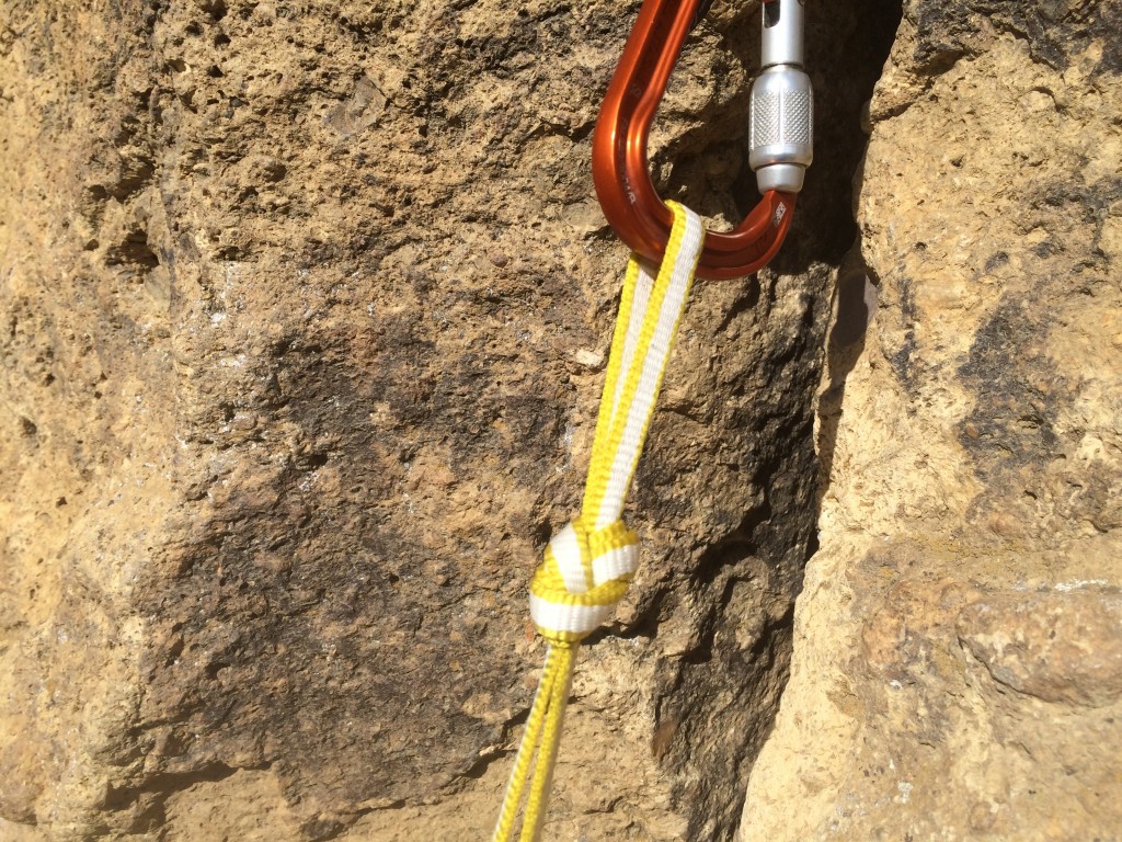 Revisión del cabestrillo de escalada con cabestrillo de dyneema esterlina: aunque nos resultó muy fÔcil atar nudos en forma de ocho muy bien vestidos...