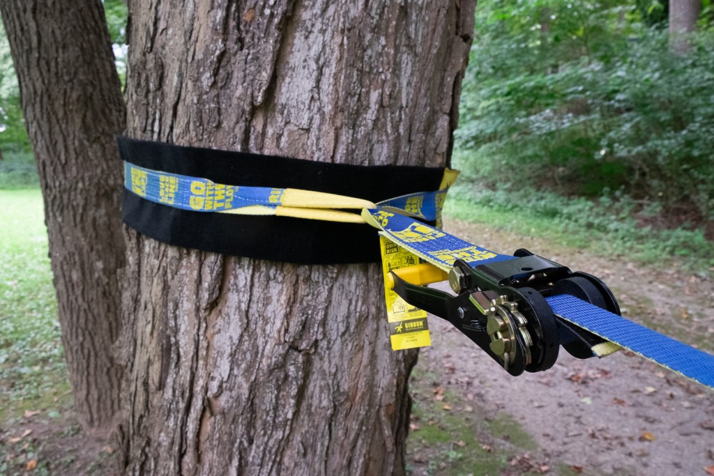 revisión de gibbon flowline slackline: ahora el flowline viene con protección para árboles, pero deseábamos que...