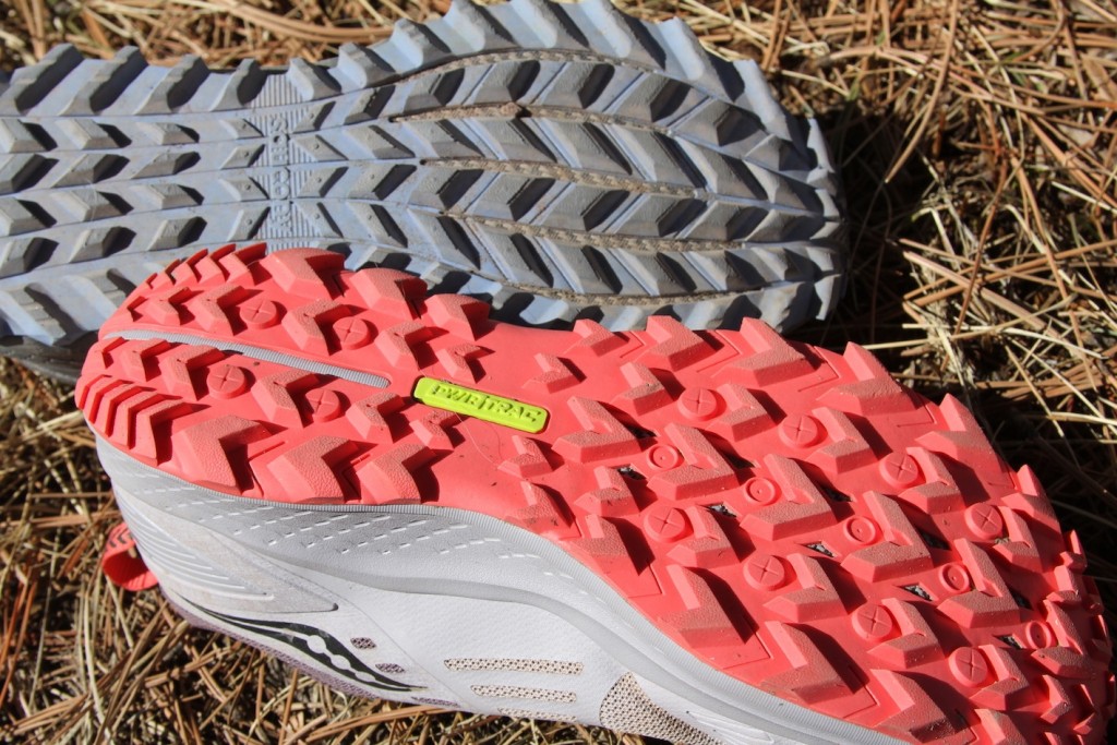 Revisión de las zapatillas de trail running saucony peregrine 10 para mujer: una mirada a la nueva suela exterior (delantera) en comparación con el pasado...