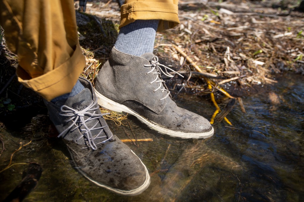 Revisión de las botas de lluvia Sorel Madson II Chukka: si miras de cerca la bota izquierda, verÔs que es como...
