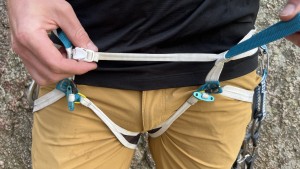 La correa de cintura del Choucas Light, completamente extendida.