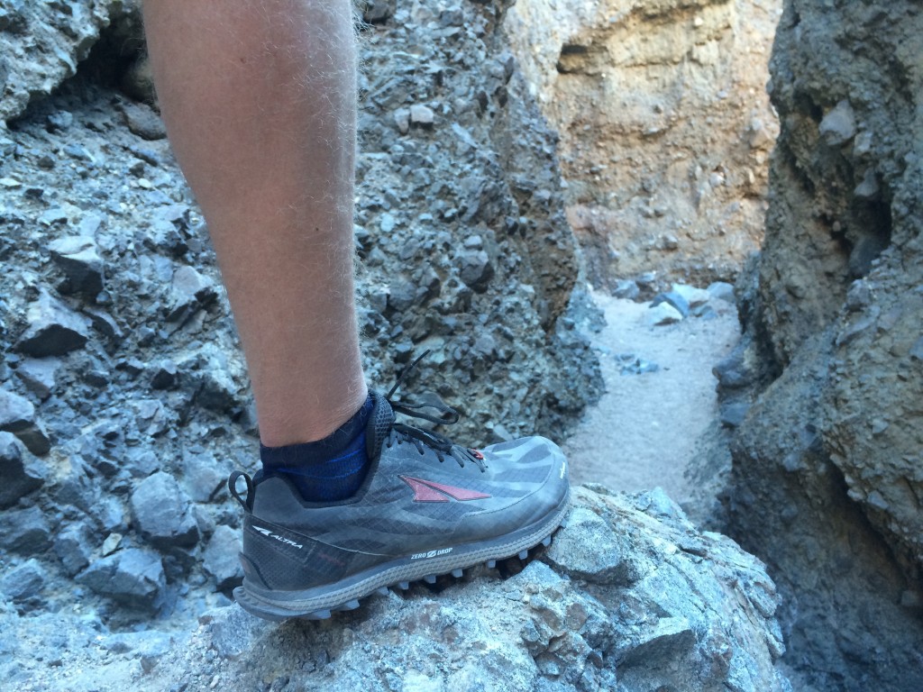 Revisión de calcetines para correr stance appalachian qtr: terreno como este cañón ranura en Death Valley np exige precisión...