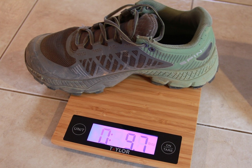 Revisión de zapatillas de trail running scarpa spin ultra para mujer: ”esta zapatilla es liviana por lo estable que se siente! 9,7 onzas para esto...